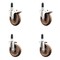 Service Caster 5 Inch 316SS High Temp Glass Filled Nylon 1-1/4 Inch Stem Caster Lck Brake, 2PK SS316TTLEX20S514-GFNSHT-2-S-2-114 - alternate 1
